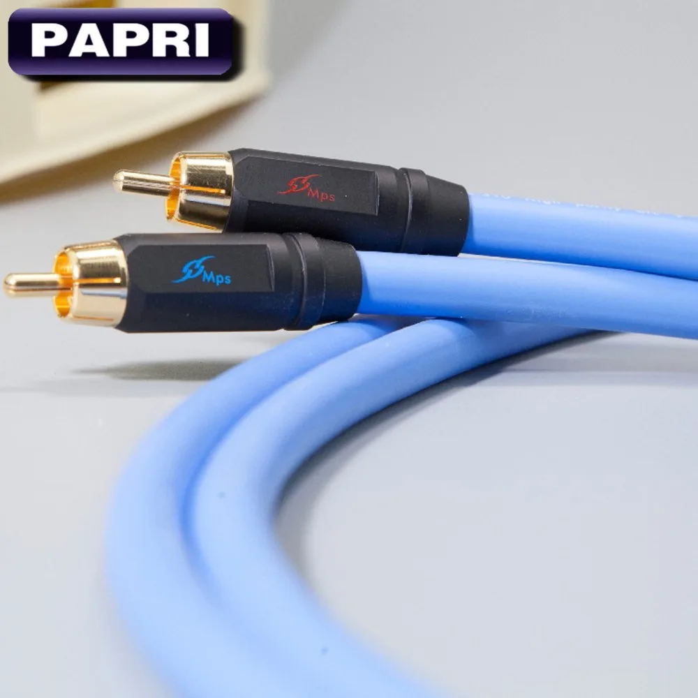 PAPRI MPS E 310F высококачественный Позолоченный разъем 99.99997% OFC посеребренный кабель DIY