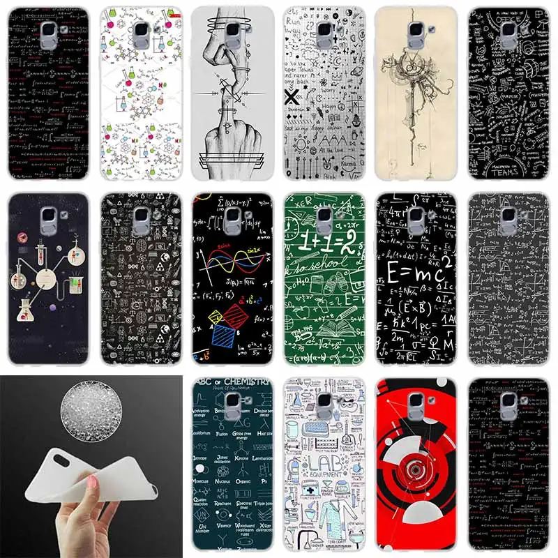 

Phone case Cover Chemistry drawing Pattern FOR Coque Samsung Galaxy J6 J4 J8 J7 2018 Plus J3 J5 J7 Prime Pro 2017 2016 Casse