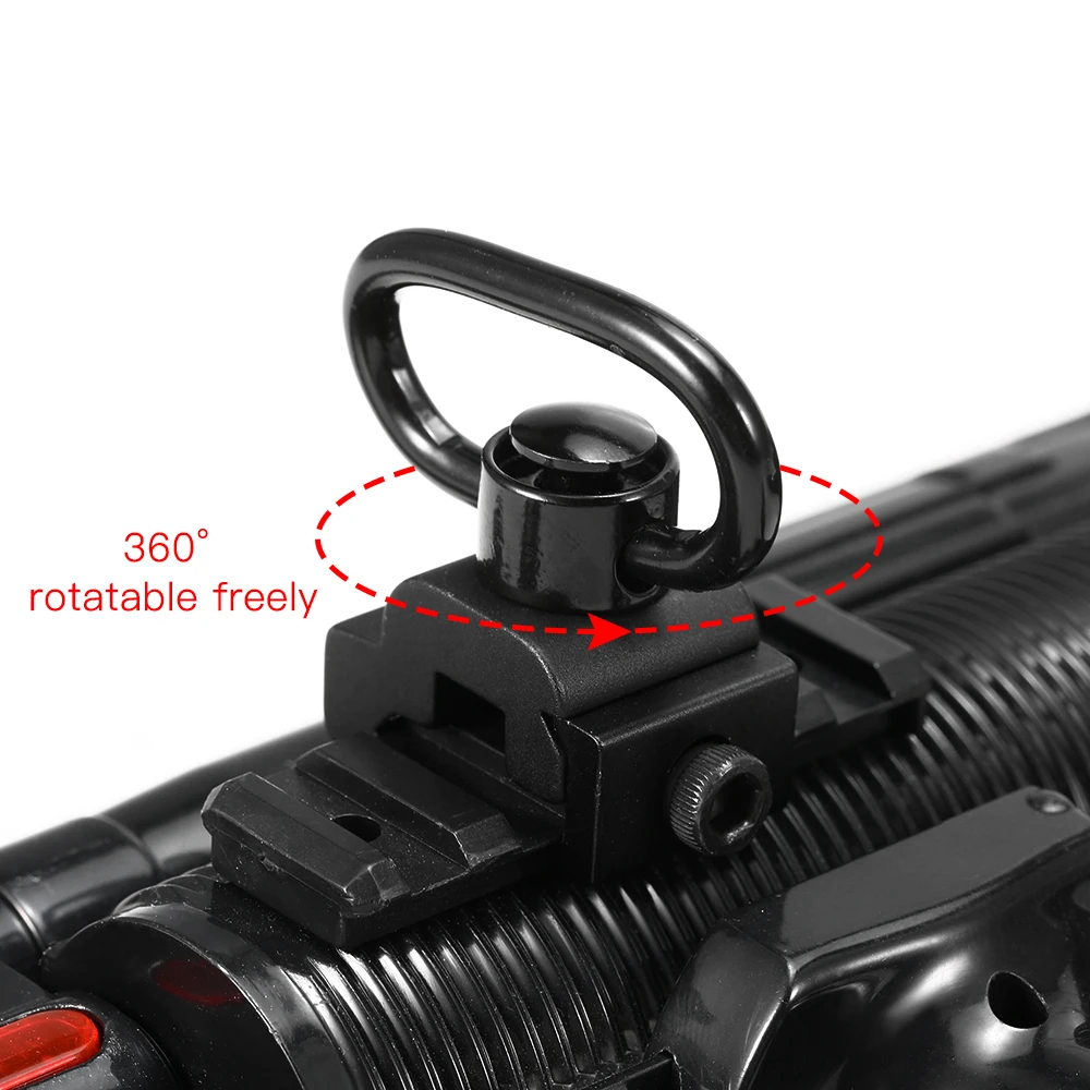 

QD Sling Swivel Scope Mount Ring Push Button Works With Most Weapons Quick Detach Release Strap Ring Holder Sling Attachment