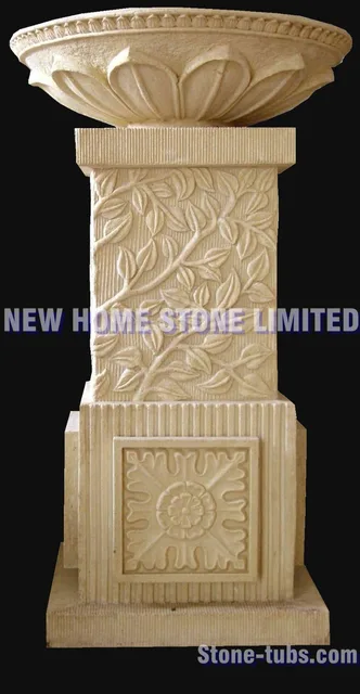 tall outdoor planters patio flower pots in garden 2015 luxury sandstone hand carved beige color tall