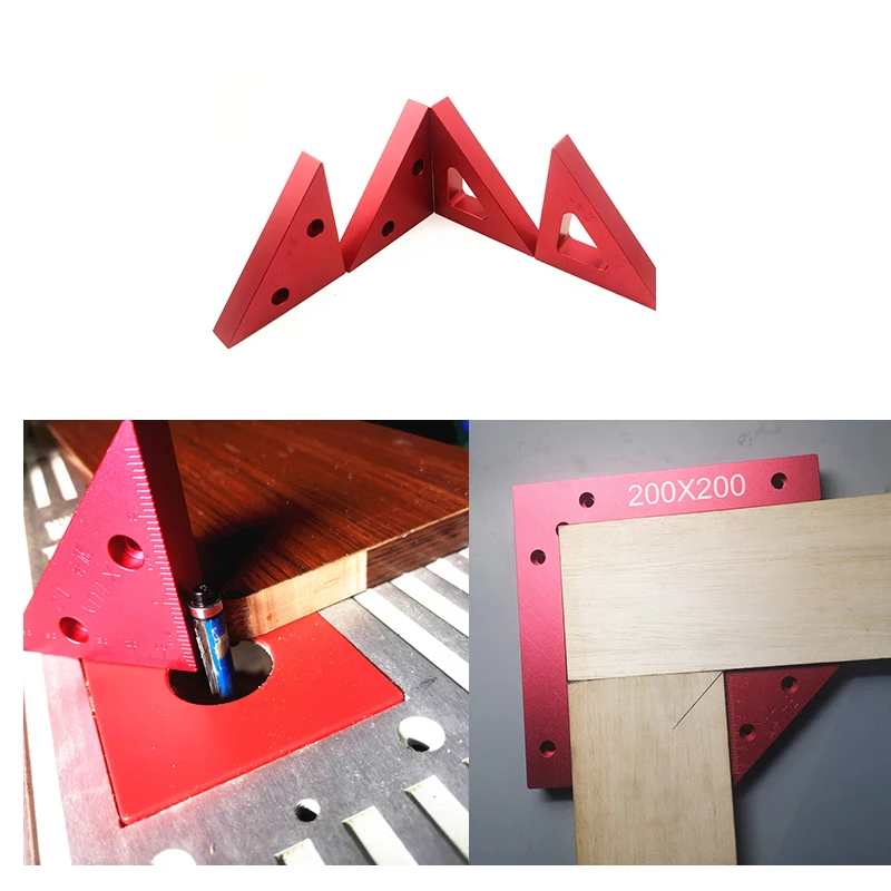 

New Aluminum Alloy Carpenter Height Square Ruler Mounting Woodworking Tools Triangle Ruler Woodworking Tool Measuring ToolS
