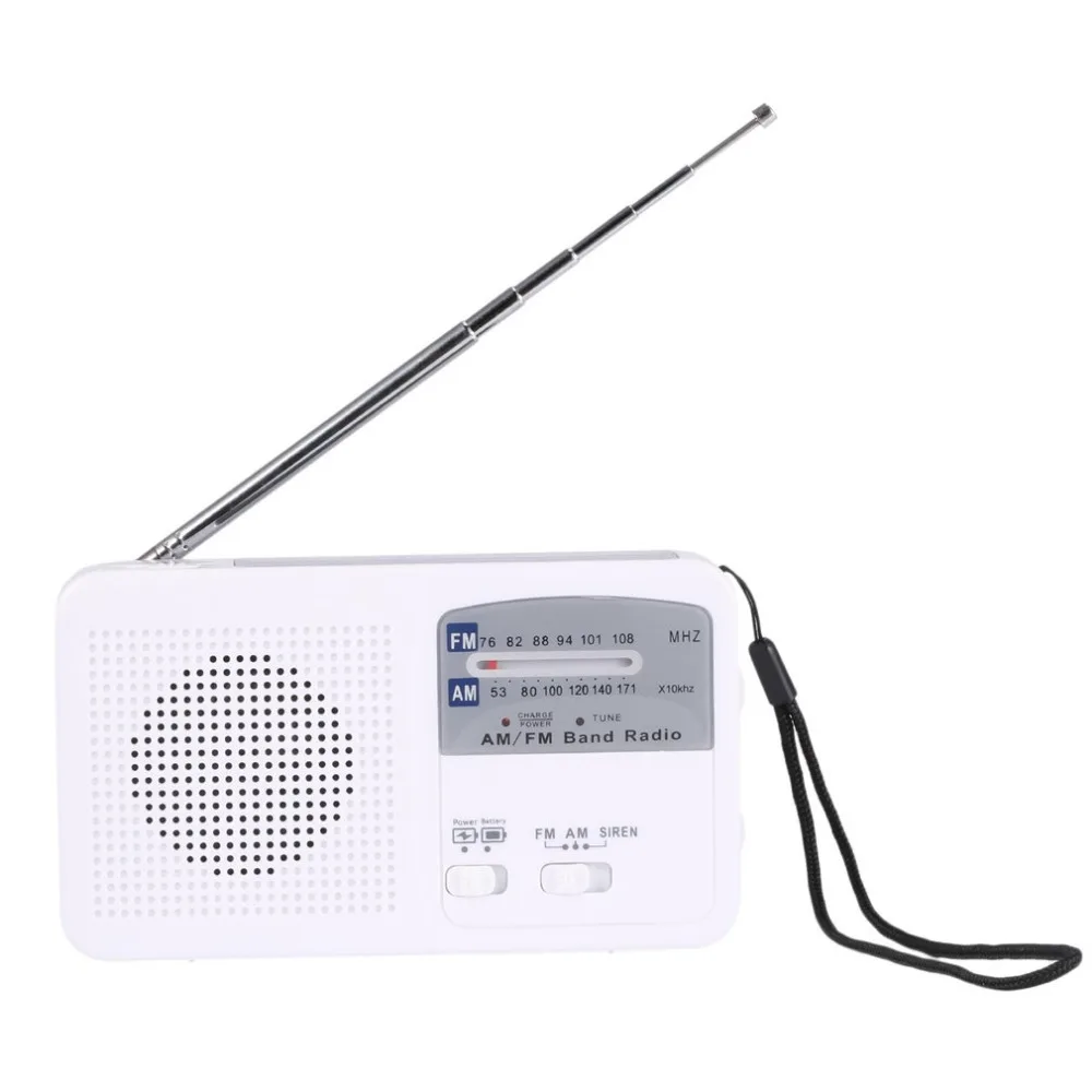 

Multifunctional Dynamo/Solar/AAA Battery Powered AM/FM Radio with Emergency LED Flashlight & Siren Support Mobile Charge