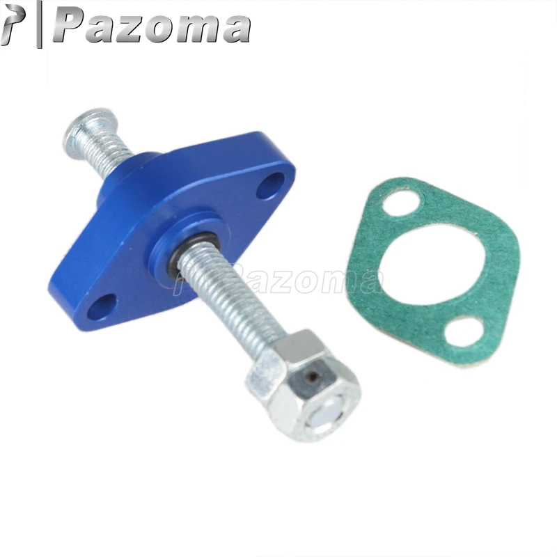 Câmera de Reembolso Manual de Alumínio Tensor de Corrente de Sincronização para Honda Azul Road Suzuki dr 250 650s - se Drz 400 Rmx 450 Rmz Off Crf 7 off road, tensor de corrente de sincronização