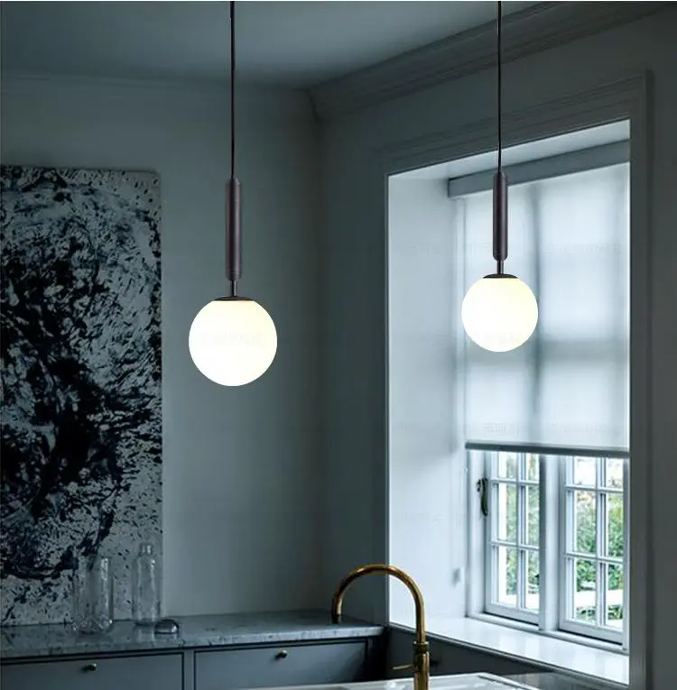 Современный в стиле минимализма нордический стиль стеклянный шар творческий свет гостиницы Роскошные коридор крыльцо Спальня