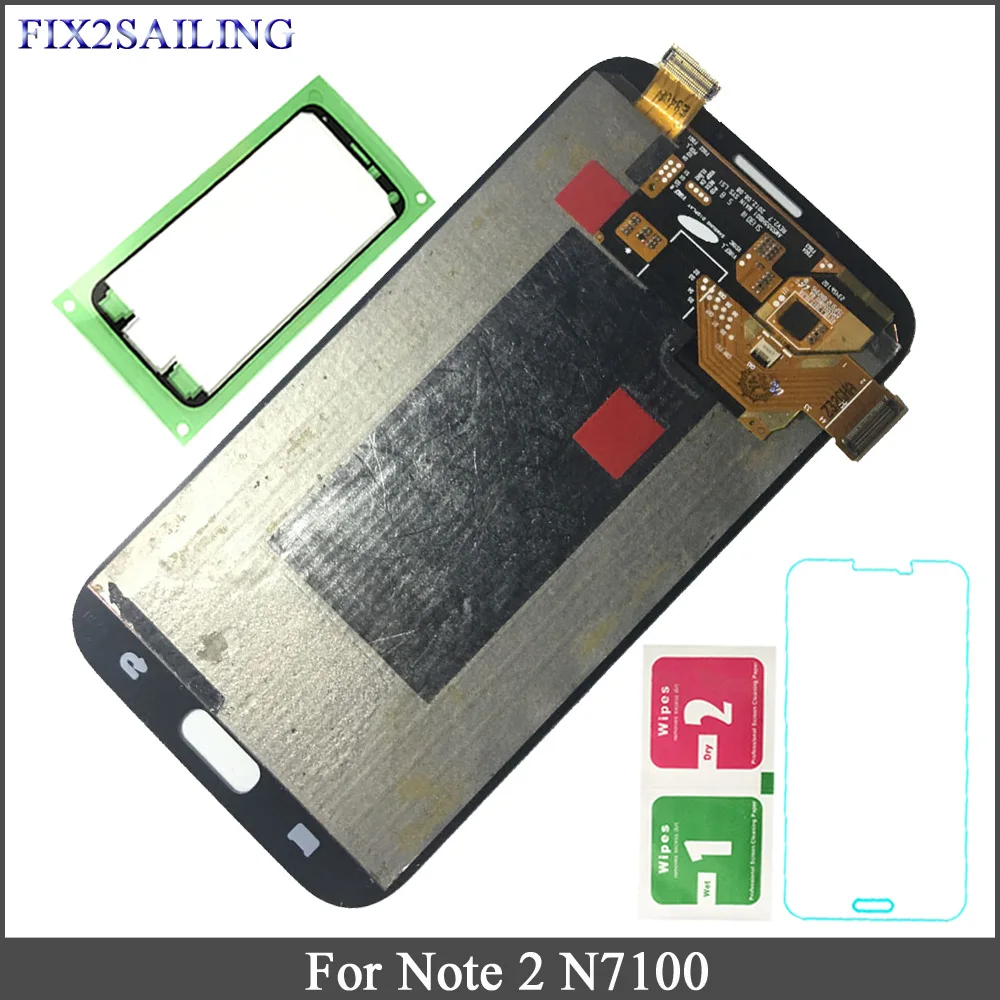 

LCD Display For Samsung Galaxy Note 2 N7100 Phone LCD Touch Screen Digitizer Assembly Replacement For Samsung Note 2 N7100
