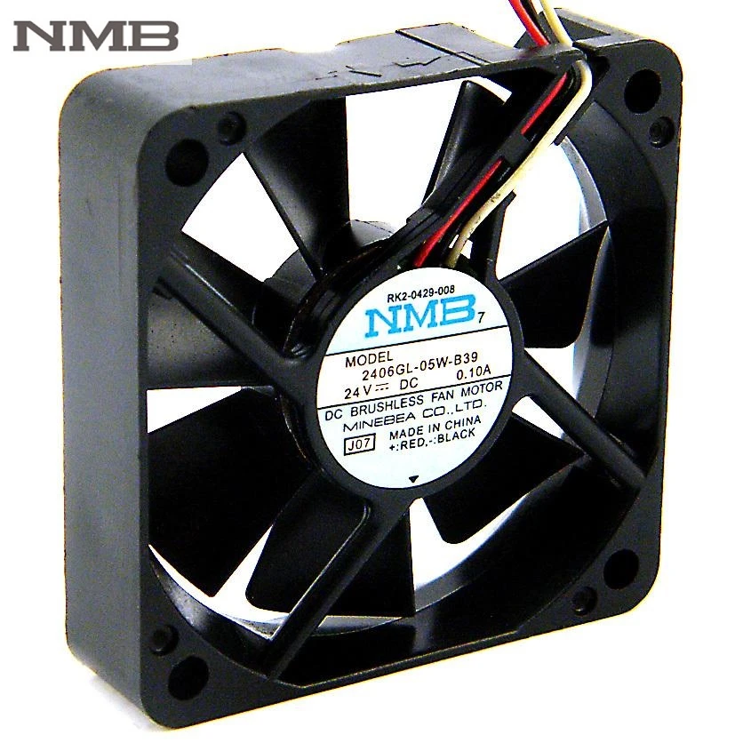 

NMB 2406GL-05W-B39 6CM DC 24V 0.1A 6015 60mm fan IPC inverter computer cooling fan