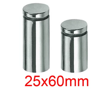 

25mm diameter 60mm length Acrylic sheet nail, Stainless Steel Advertising Nail Screw, 25X60mm standoff pins, hollow & brush
