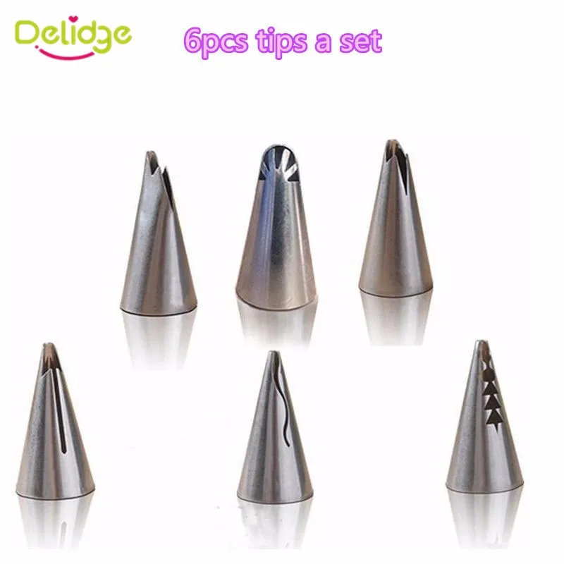 6pcs-set-wedding-Cake-design-cream-decorating-stainless-steel-Tips-Tulip-Barbie-skirt-dress-Russian-piping