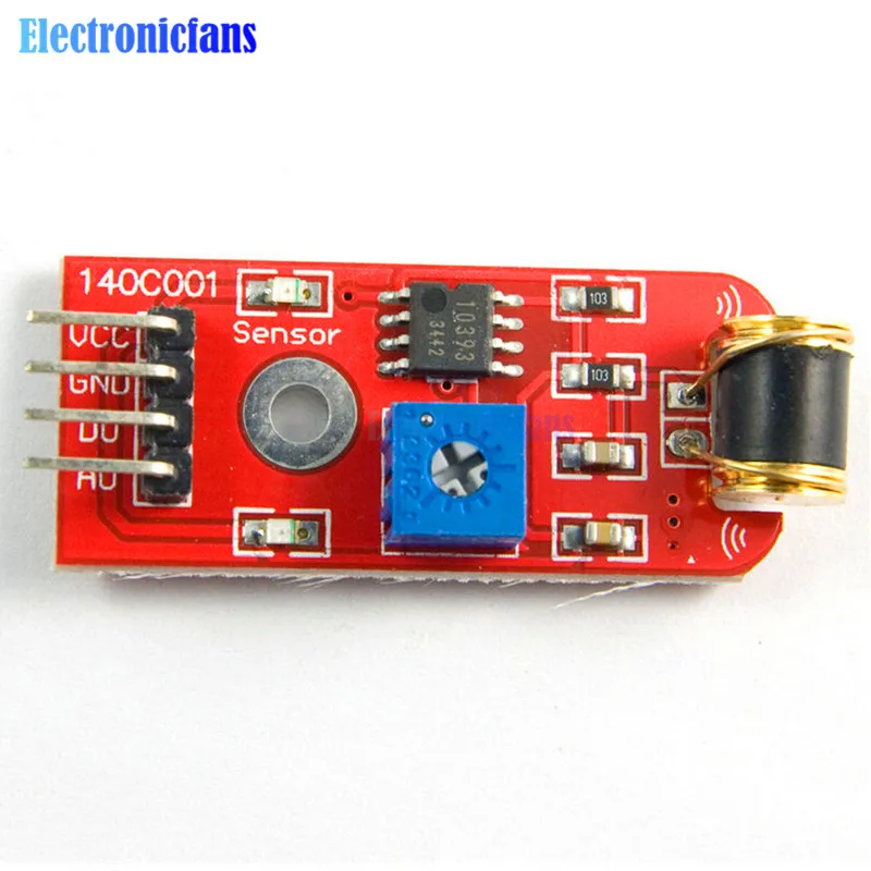 801s Вибрационный модуль датчика для Arduino с открытым исходным кодом LM393 3-5VDC TT Logic