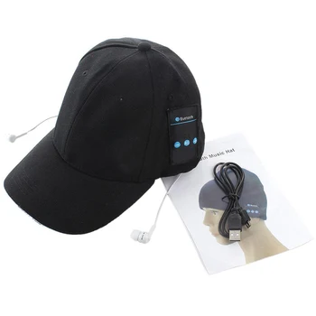 

DHL fedex Bluetooth Music Earphone Hat Baseball Cap Sunhat With Bluetooth Travel Sport Bluetooth Headset Stereo Headphone 100pcs