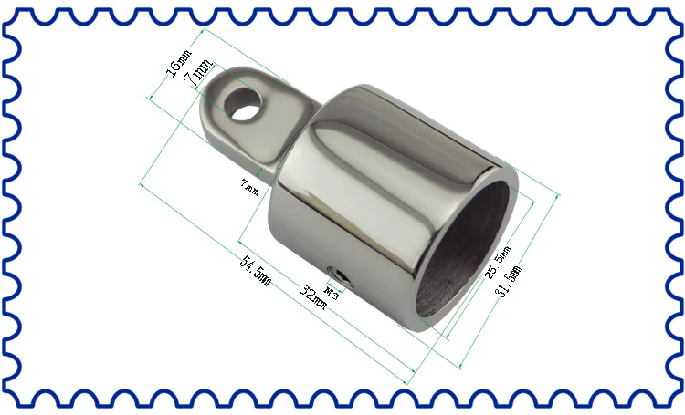 Нержавеющая палубная шарнирная лодка Бимини верхний фитинг 2шт набор 1 шт крышка скольжения и 1 шт скользящая втулка SS316 7/"(22 мм) 1"(25 мм