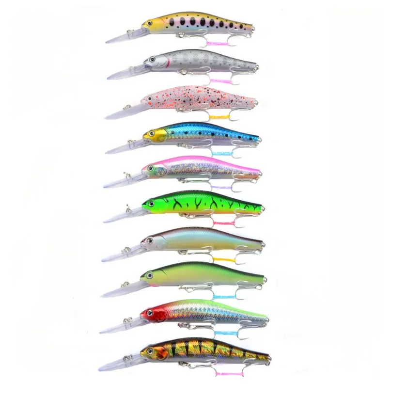 1PCS 12CM 13.4G Wobbler Suspend Minnow Fishing Lure Long Lip Hard  Artificial Baits Pike Trolling Pesca Carp Fishing Tackle