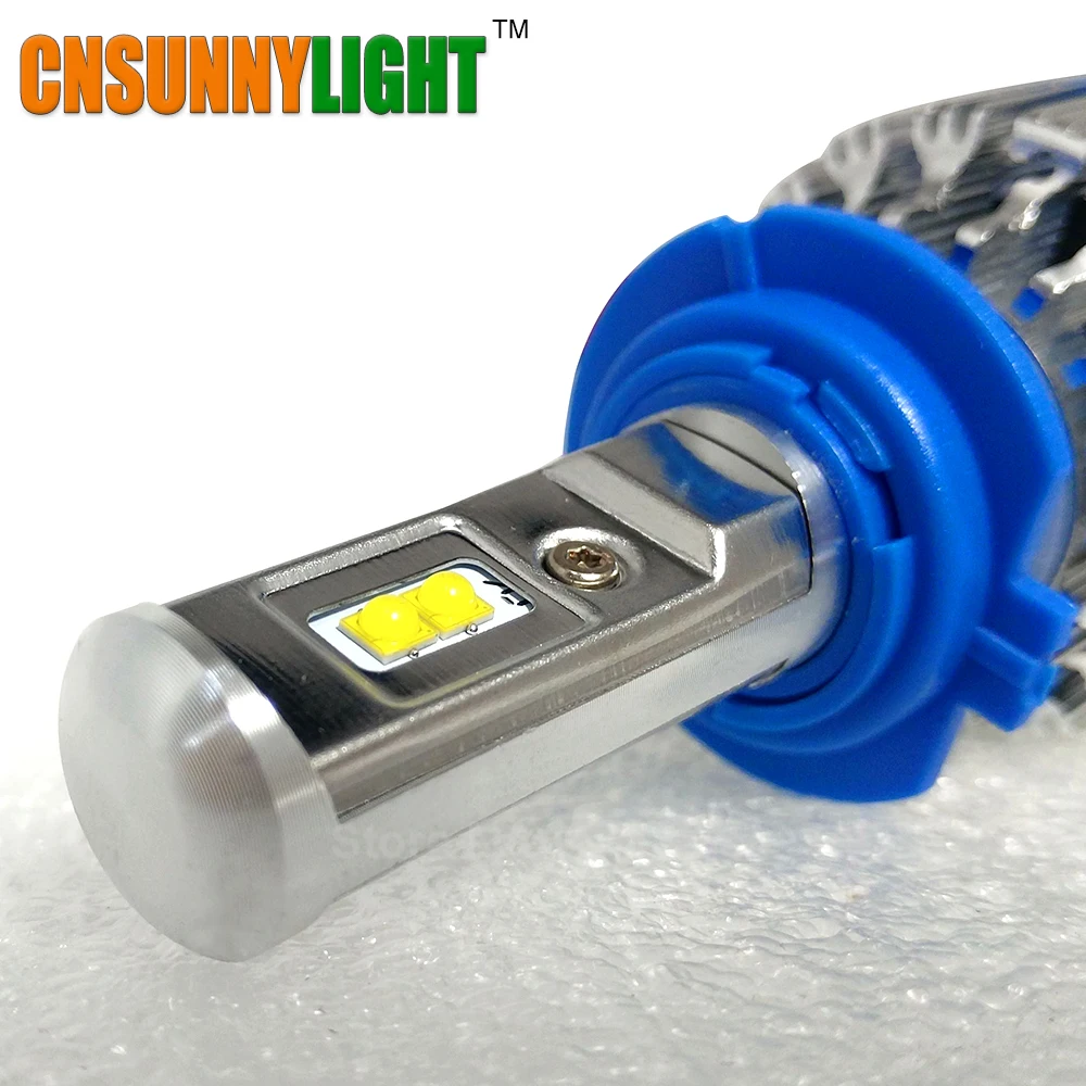 Online CNSUNNYLIGHT Auto LED Scheinwerfer H7 H4 H1 H3 H11 H8 HB3 9005 HB4 9006 880 H13 9004 9007 7000LM Helle Weiß Ersatz Led lampen