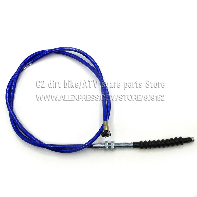 Красный Дроссельный кабель сцепления для китайского Пита грязи двигателя мотоцикла XR50 CRF50 CRF70 KLX 110 125 SSR TTR BBR горизонтальный двигатель - Цвет: Blue Clutch Cable