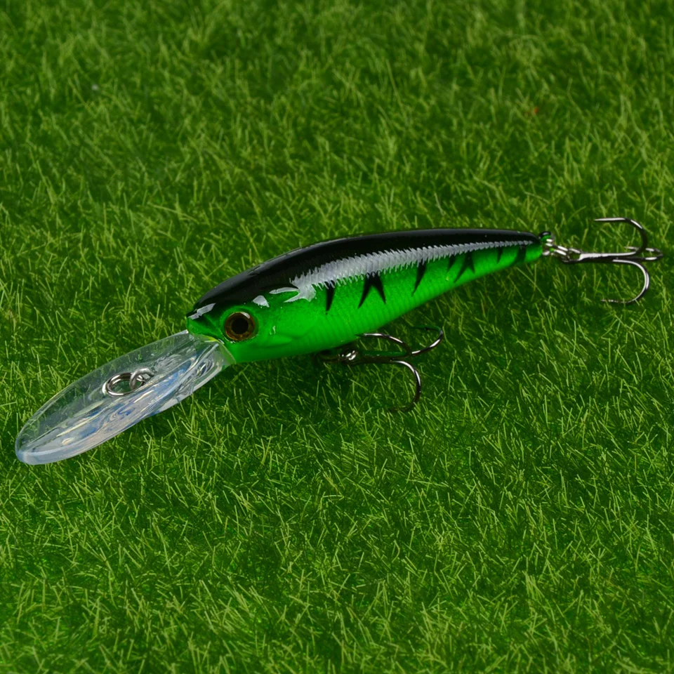 

1PCS 7.5G/9CM Fishing Lure Set New Long Tongue Artificial Hard Baits Fishing Bait Fishing Tackle Wholesale Minnow 6# Hooks