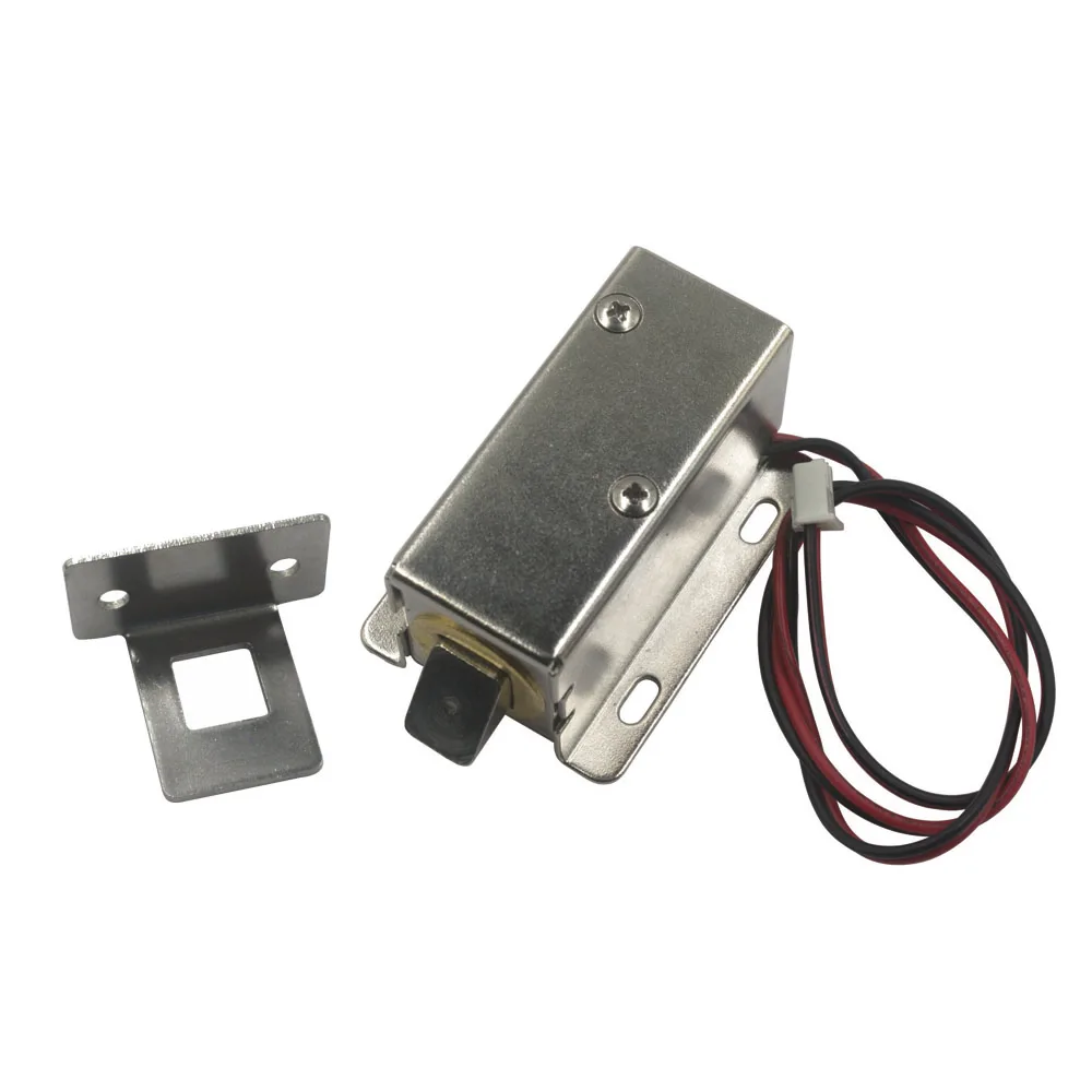 

Lock Tongue Upward Copper core 12V Cabinet Door Electric Lock Assembly Solenoid, with Lock Buckle