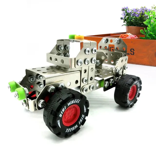 Buy Metal Car Building Blocks Assembled Toys Screws