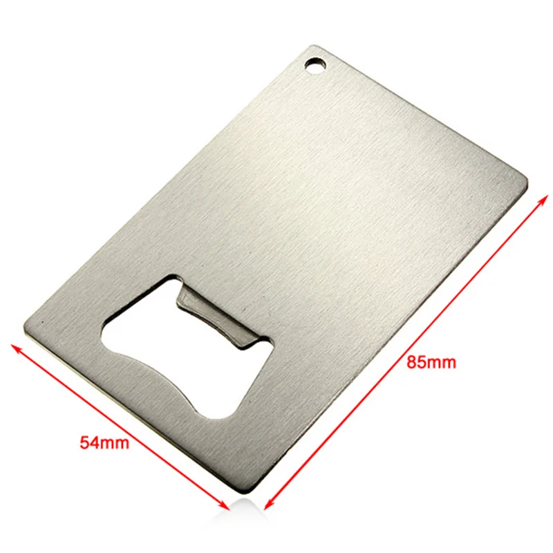 

Free DHL Express Shipping Smart BEER SODA Bottle Cap Opener Credit Card Size Stainless Steel Bar Tool Gift