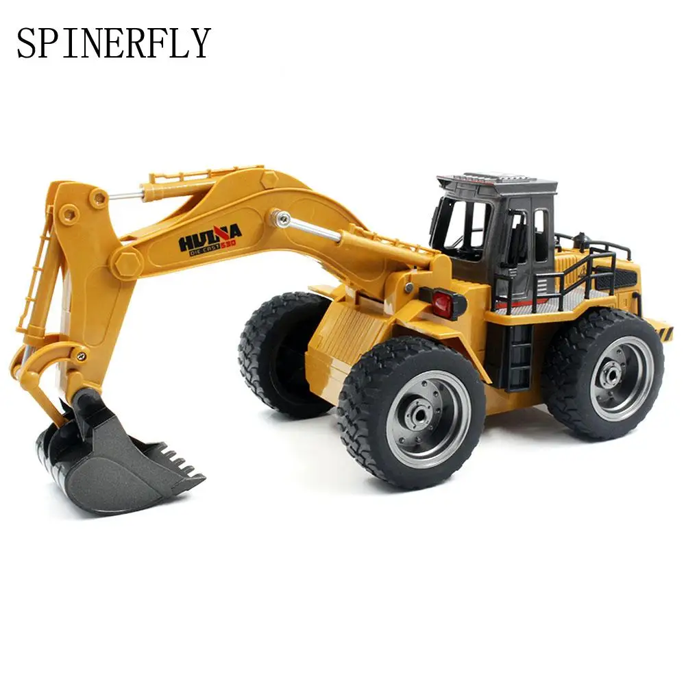 

1/18 6CH RC Alloy Dump Truck Reinforced Alloy Rotate RC Excavator Engineering Car Full Functional Remote Control Cars Boys Gifts