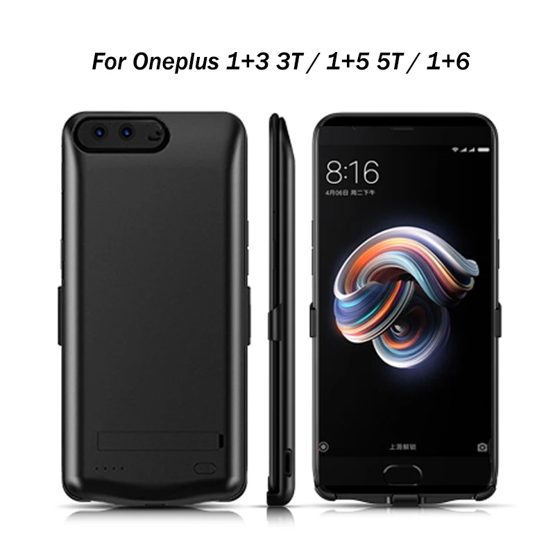 

External Battery Case 5000mAh Portable Backup Charger Cover Case for ONEPLUS 3 3T / 5 5T / 1+ 6 Rechargeable Power Bank