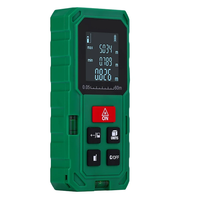 

40M 60M 80M 100M Green Laser Rangefinder Distance Meter Laser Tape Range Finder Build Measure Device Ruler Test Tool