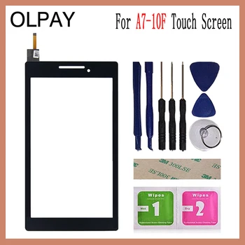 

OLPAY 7.0'' For Lenovo Tab 2 A7-10 A7-10f A7-10F A7-20 A7-20F Touch Screen Touch Digitizer Panel Glass Tools Free Adhesive+Wipes