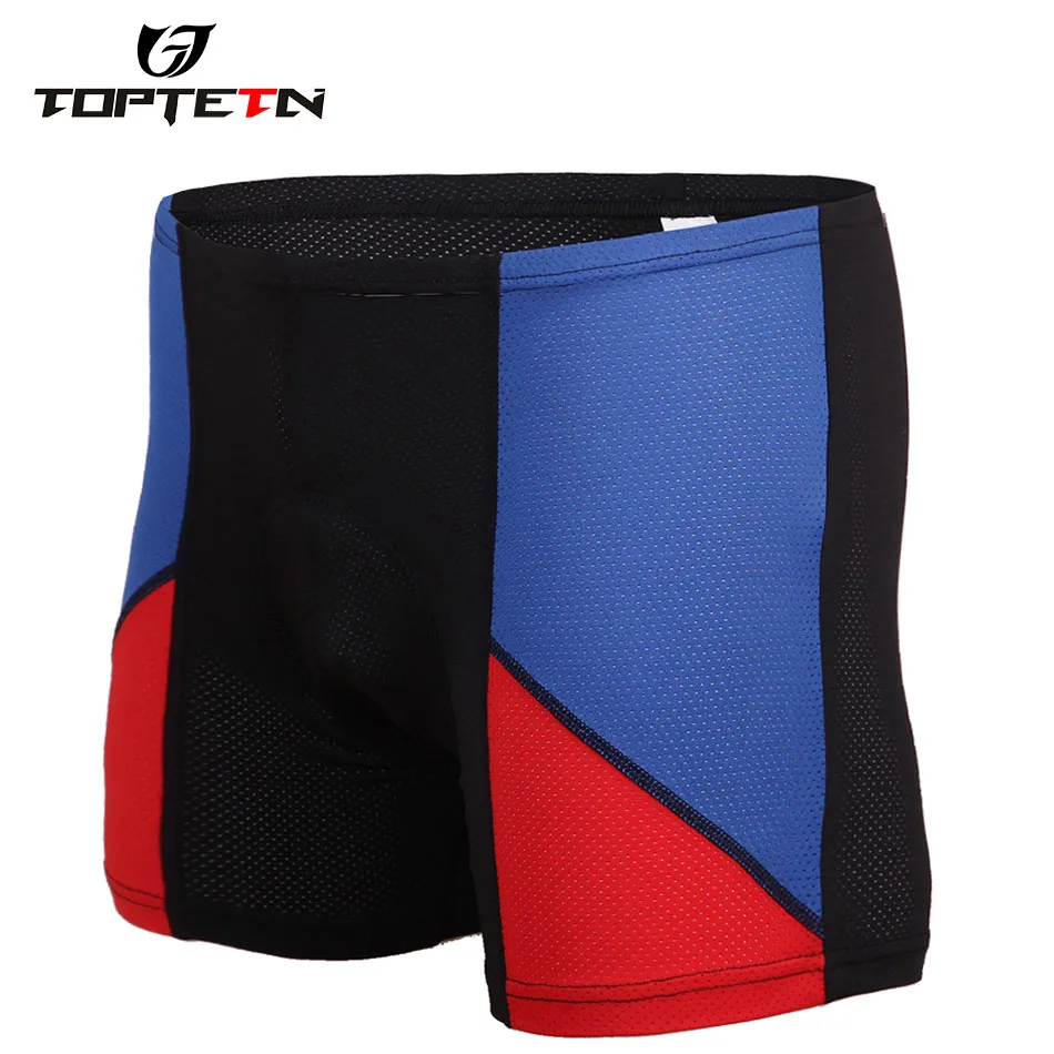 TOPTETN Cycling Panties Shorts Underwear Quick Dry 3D GEL Padded Bicycle Shorts Breathable MTB