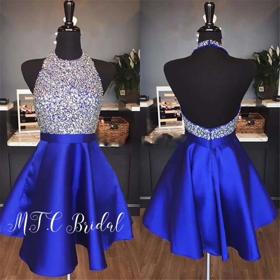 short blue prom dresses 2019
