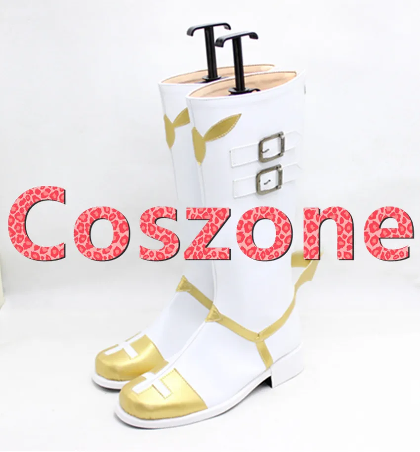 Fate Apocrypha Rider Of Black Astolfo White Shoes Cosplay Boots (6)