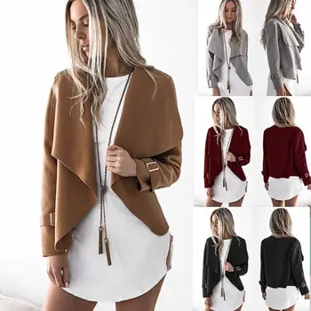 

Cardigans Loose Jackets Long Sleeve Knitted Cardigan Women Casual Outwear Jacket Coat Black Grey Khaki Wine Red Spring Autumn