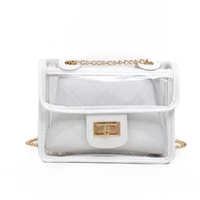 Модная прозрачная желеобразная посылка через плечо, милая желеобразная Водонепроницаемая удобная сумка-мессенджер на плечо для женщин, ручные сумки