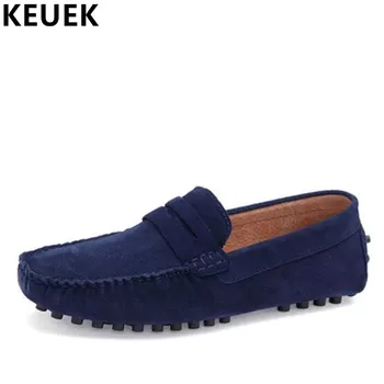 

Large size Men Casual shoes Genuine leather Breathable Slip-On Loafers Male Flats Boat shoes Moccasins Driving shoes 061