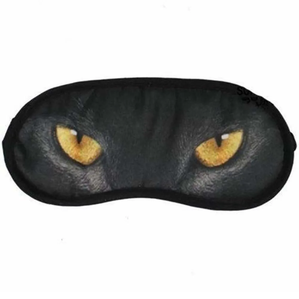 Новинка, 1 шт., мультяшная 3D маска для сна с животным принтом, маска для глаз, для путешествий, комфортная помощь, для сна, с повязкой на глаза