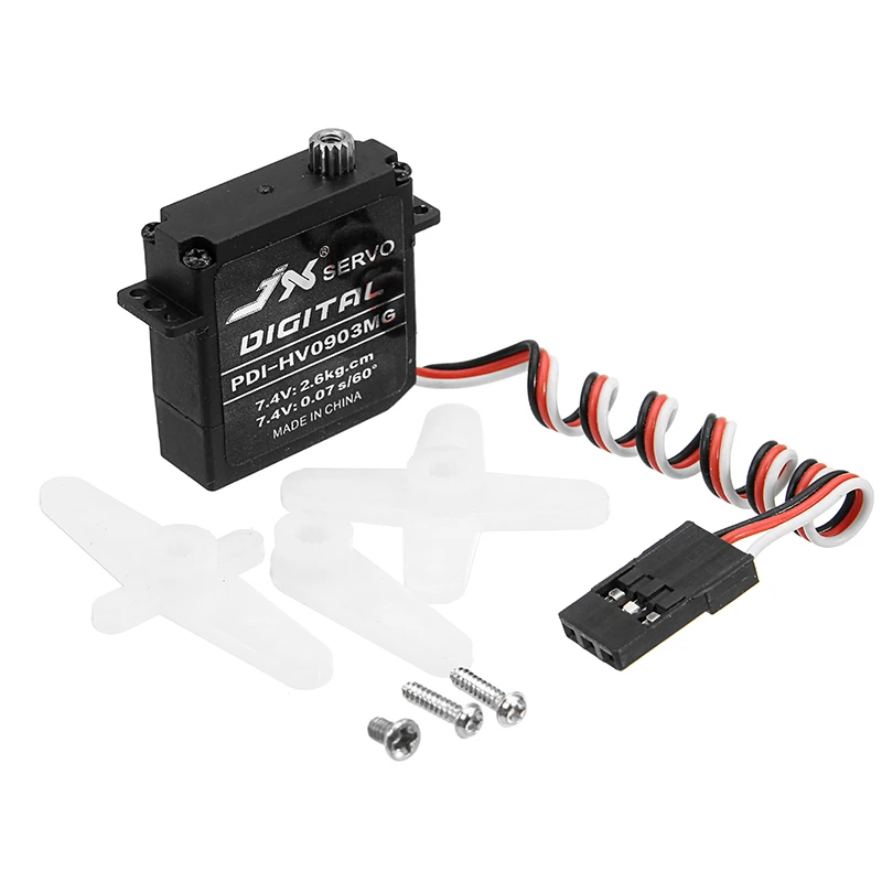 

JX Servo PDI-HV0903MG 9.4g High Torque Digital Standard Servo For RC Airplane Helicopter