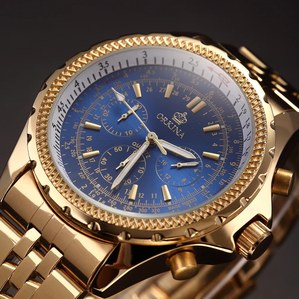 

ORKINA Water Resistant Male Clock Mens Quartz Sport Watch Japan Mov't Relogio Masculino Chronograph Function reloj hombre 2018