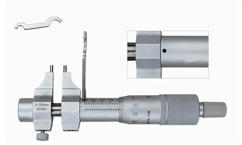 Внутренний микрометр Mitutoyo 145-185 145-186 Микрометры винтовой манометр 5-30/25-50 мм 0,01 мм метрический внутренний 1 шт