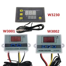 W3001 w3002 w3230 led controlador de temperatura do termostato digital ac 110 v-220 v dc12v 24 v termorregulador aquecimento controle de refrigeração