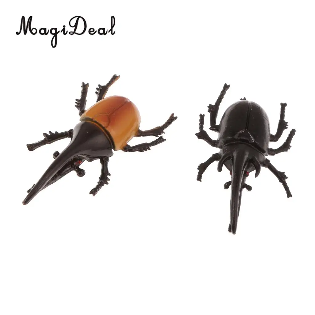 MagiDeal Lot 10 Plastic Vivid Beetles Insect Model Zoo Animal for Kids Party Favor Bag Filler Magic Prop Party Decoration Toy