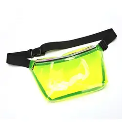 Женская голографическая ПВХ поясная нагрудная сумка для путешествий Чехол для телефона модный прозрачный пояс поясная сумка