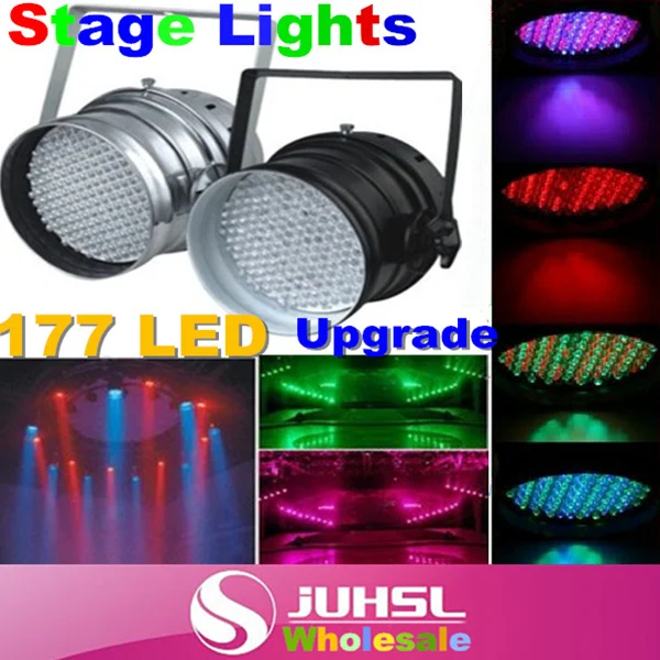 

Updated version!177 LED RGB Light 4 Channel PAR64 DMX512 Lighting Laser Projector Stage Light Laser DJ Party Disco,Down light