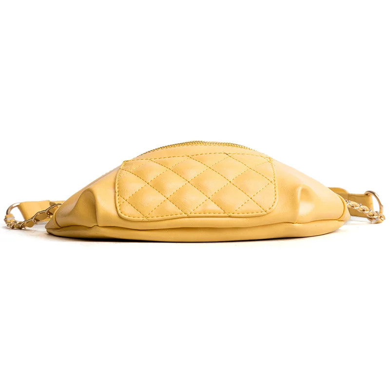 Janespri Fashion Waist Bag Women Fanny Waist Packs High Quality Quilted Belt Bag PU Leather Ladies Handbag Crossbody Chest Bag (5)