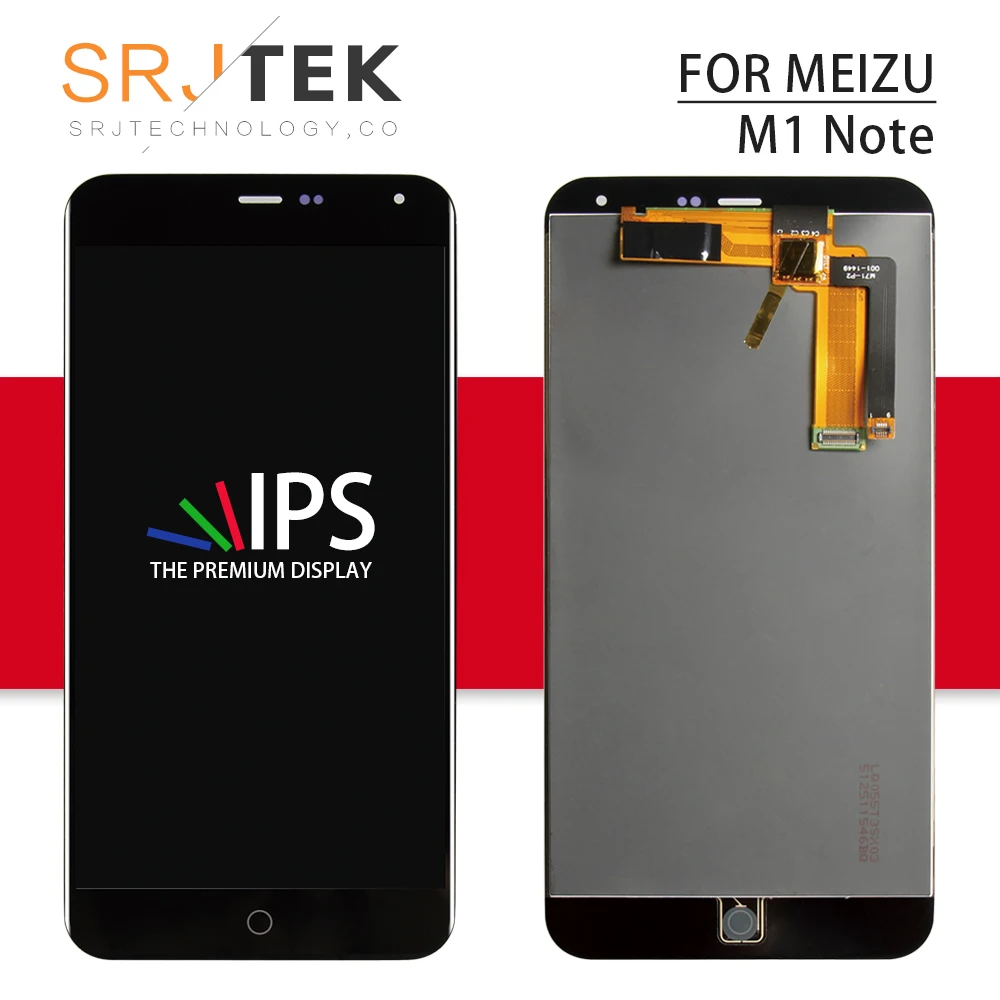 

Srjtek For MEIZU M1 NOTE LCD Display Panel Touch Screen Digitizer Sensor Glass Full Assembly/Frame MTK6752 For Meizu M1 NOTE