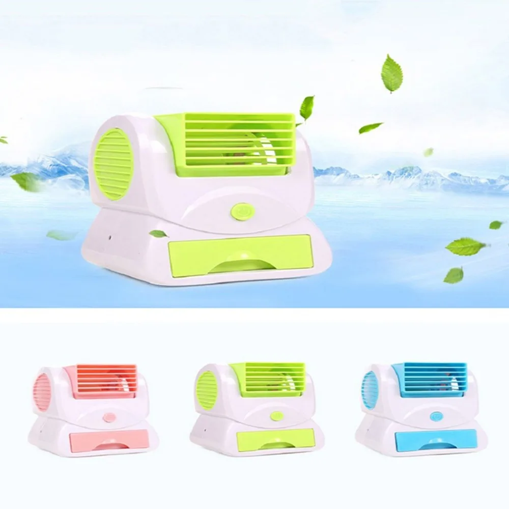 

Aromatherapy Air Conditioner Leafless Fan USB Battery Dual Creative Air Conditioning Fan Bladeless Mute No Leaf Desk Fan
