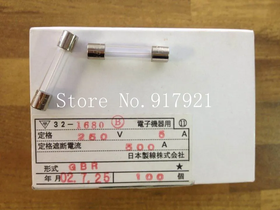 

[ZOB] Imported Japanese JET GBR 6X30 5A 250V FUSE original micro glass --200pcs/lot