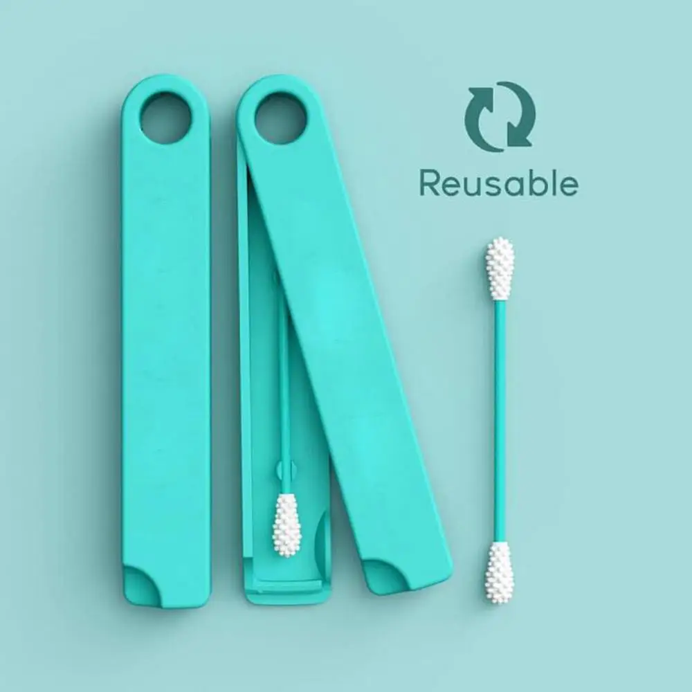 

Reusable Q-Tip Ear Cleaning Cosmetic Cotton Buds Sticks Durable Eyelash Extension Mascara Removing Tools Swabs