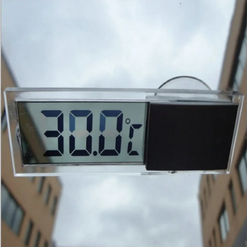 

Car View Mirror Home Window Suction Cup Digital Mini LCD Temperature Transparent LCD Display Temperature Measuring Range -10-40