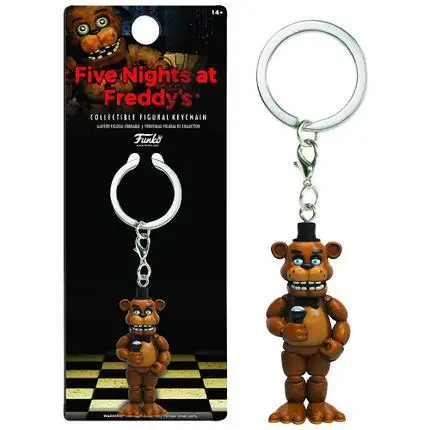 5 см Five Nights at Freddy's брелок фигурки игрушки Аниме ПВХ FNAF Фредди Бонни брелок кольцо Хэллоуин игрушки для детей