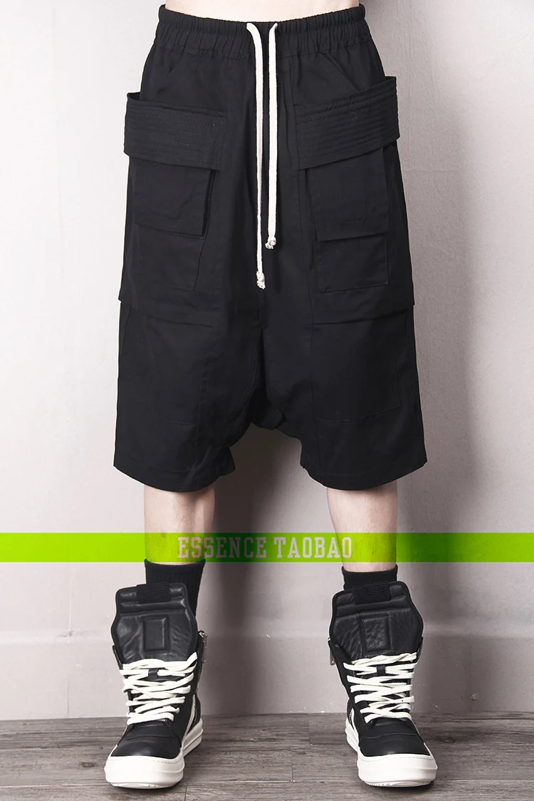 Новая мужская одежда Стильный стилист волос украшенный шаровидной промежностью свободные пять брюки плюс размер костюмы 27-45