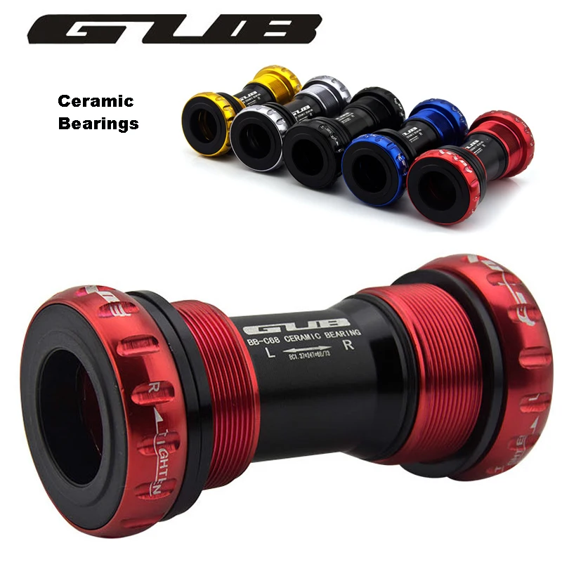 GUB C68 Ceramic Bottom Bracket Shell 68/73MM Screw/Thread Type BSA