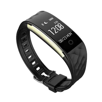 

S2 Bluetooth 3.0 Smart Watch Fitness Heartrate Monitor Wristband for IOS Android black